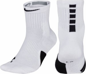 ナイキ レディース 靴下 アンダーウェア Nike Elite Basketball Ankle Socks White/Black
