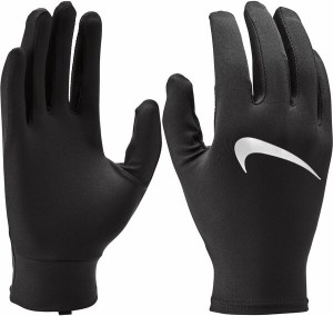 ナイキ メンズ 手袋 アクセサリー Nike Men's Miler Running Gloves Black/Silver