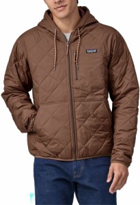 パタゴニア メンズ ジャケット・ブルゾン アウター Patagonia Men's Diamond Quilted Bomber Hooded Jacket Moose Brown