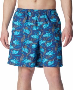 コロンビア メンズ ハーフパンツ・ショーツ 水着 Columbia Men's PFG Super Backcast Water Shorts Carbon Ballybait Print