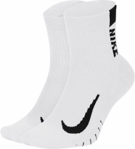 ナイキ レディース 靴下 アンダーウェア Nike Running Ankle Socks - 2 Packs White