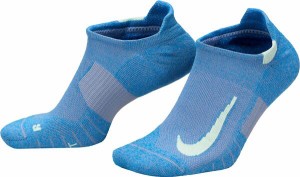 ナイキ メンズ 靴下 アンダーウェア Nike Multiplier Running No-Show Socks 2-Pack Photo Blue/Vapor Green