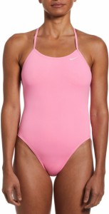 ナイキ レディース 上下セット 水着 Nike Women's HydraStrong Lace Up Tie Back One Piece Swimsuit Polarized Pink