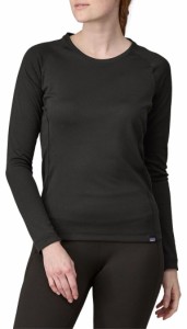 パタゴニア レディース シャツ トップス Patagonia Women's Midweight Baselayer Black