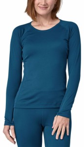 パタゴニア レディース シャツ トップス Patagonia Women's Midweight Baselayer Lagom Blue