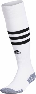 アディダス メンズ 靴下 アンダーウェア adidas 3-Stripe Hoop Soccer Socks White