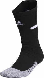 アディダス レディース 靴下 アンダーウェア adidas Men's adizero Football Crew Socks Black
