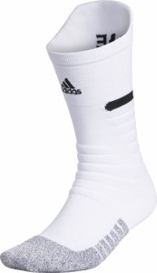 アディダス レディース 靴下 アンダーウェア adidas Men's adizero Football Crew Socks White