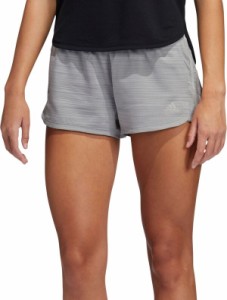 アディダス レディース ハーフパンツ・ショーツ ボトムス adidas Women's 3-Stripes Pacer Woven Shorts Grey Heather