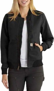 カーハート レディース ジャケット・ブルゾン アウター Carhartt Women's Crawford Bomber Jacket Black