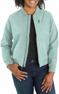 カーハート レディース ジャケット・ブルゾン アウター Carhartt Women's Crawford Bomber Jacket Blue Surf