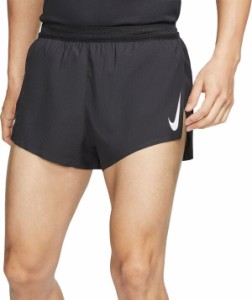 ナイキ メンズ ハーフパンツ・ショーツ ボトムス Nike Men's AeroSwift 2'' Running Shorts Black/White