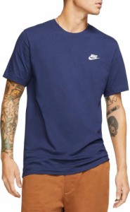 ナイキ メンズ シャツ トップス Nike Men's Sportswear Club T-Shirt Midnight Navy