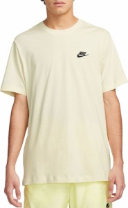 ナイキ メンズ シャツ トップス Nike Men's Sportswear Club T-Shirt Sail/Black