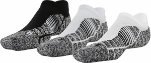 アンダーアーマー レディース 靴下 アンダーウェア Under Armour Men's Elevated+ Performance No Show Socks - 3 Pack WHITE/HALO