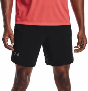 アンダーアーマー メンズ ハーフパンツ・ショーツ ボトムス Under Armour Men's Launch 7” Stretch Woven Shorts Black/Black/Ref