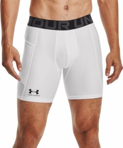 アンダーアーマー メンズ ハーフパンツ・ショーツ ボトムス Under Armour Men's HeatGear Compression 6" Shorts White/Black