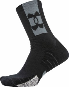 アンダーアーマー レディース 靴下 アンダーウェア Under Armour Men's Playmaker Crew Socks Black