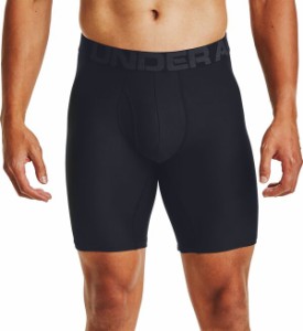 アンダーアーマー メンズ ボクサーパンツ アンダーウェア Under Armour Men's Tech 9'' Boxerjock Boxer Briefs - 2 Pack Black/Black