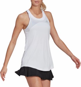 アディダス レディース シャツ トップス Adidas Women's Club Tank Top White/Grey Two