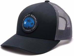 ハーレー メンズ 帽子 アクセサリー Hurley Men's Palm Trucker Hat Black/Blue