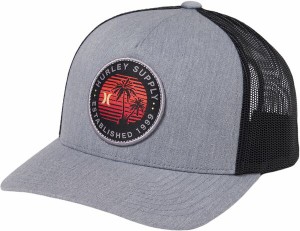 ハーレー メンズ 帽子 アクセサリー Hurley Men's Palm Trucker Hat Grey Heather