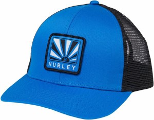 ハーレー メンズ 帽子 アクセサリー Hurley Men's Rays Trucker Hat Photo Blue