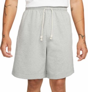 ナイキ メンズ ハーフパンツ・ショーツ ボトムス Nike Men's Dri-FIT Standard Issue 8" Fleece Basketball Shorts Dk Grey Heather