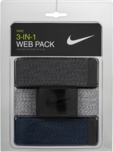 ナイキ メンズ ベルト アクセサリー Nike Web Belts - 3 Pack Grey/Navy