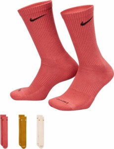 ナイキ レディース 靴下 アンダーウェア Nike Dri-FIT Everyday Plus Cushion Crew Socks - 3 Pack Adobe/Bronze/Guava Ice