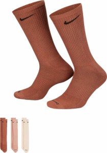 ナイキ レディース 靴下 アンダーウェア Nike Dri-FIT Everyday Plus Cushion Crew Socks - 3 Pack MineralClayRosWhsprPrlWht