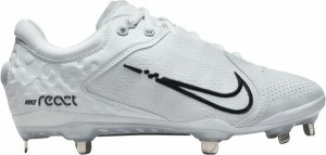 ナイキ レディース スニーカー シューズ Nike Women's Hyperdiamond 4 Elite Metal Fastpitch Softball Cleats White/Grey