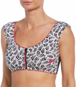 ナイキ レディース トップのみ 水着 Nike Women's Party Dots Swim Crop Top White