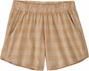 パタゴニア レディース ハーフパンツ・ショーツ ボトムス Patagonia Women's Garden Island Shorts Small Actions/Wispy Green