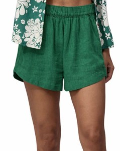 パタゴニア レディース ハーフパンツ・ショーツ ボトムス Patagonia Women's Garden Island Shorts Whole Weave/Conifer Green