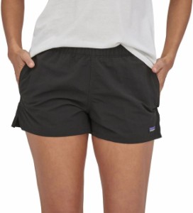 パタゴニア レディース ハーフパンツ・ショーツ ボトムス Patagonia Women's 2.5" Barely Baggies Shorts Black