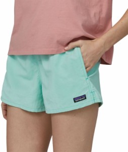 パタゴニア レディース ハーフパンツ・ショーツ ボトムス Patagonia Women's 2.5" Barely Baggies Shorts Early Teal