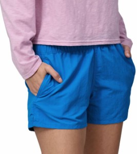 パタゴニア レディース ハーフパンツ・ショーツ ボトムス Patagonia Women's 2.5" Barely Baggies Shorts Vessel Blue