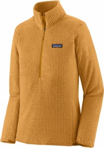 パタゴニア レディース パーカー・スウェット アウター Patagonia Women's R1 Air 1/2-Zip Pullover Pufferfish Gold