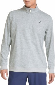 プーマ メンズ ジャケット・ブルゾン アウター PUMA x Arnold Palmer Men's Arnold Palmer CLOUDSPUN Castle Golf 1/4 Zip Mirage Gray H