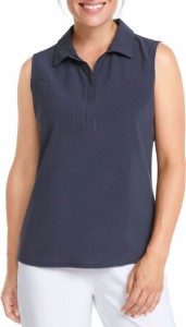 プーマ レディース ポロシャツ トップス PUMA Women's Harding Sleeveless Golf Polo Navy Blazer