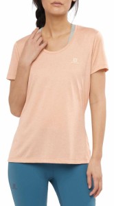 サロモン レディース Tシャツ トップス Salomon Women's Agile Short Sleeve T-Shirt Sirocco