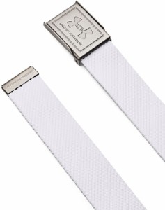 アンダーアーマー メンズ ベルト アクセサリー Under Armour Men's Golf Webbing Belt White