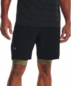 アンダーアーマー メンズ ハーフパンツ・ショーツ 水着 Under Armour Men's Vanish Woven 8" Shorts Black/Pitch Gray