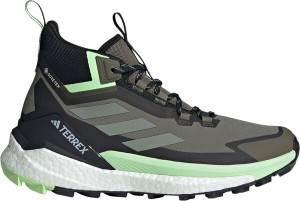 アディダス メンズ ブーツ・レインブーツ シューズ adidas Men's Terrex Free Hiker 2 GORE-TEX Hiking Shoes Olive/Grey