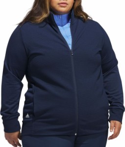 アディダス レディース ジャケット・ブルゾン アウター adidas Women's Textured Full Zip Golf Jacket Collegiate Navy