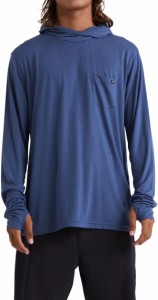 ビラボン メンズ パーカー・スウェット アウター Billabong Men's Eclipse Pullover Hoodie Slate Blue