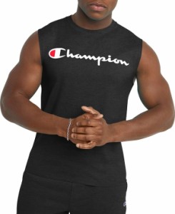 チャンピオン メンズ Tシャツ トップス Champion Women's Classic Graphic Script Logo Muscle T-Shirt Black