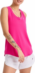 チャンピオン レディース タンクトップ トップス Champion Women's Classic Sport Reflective Logo Tank Top Fantastic Fuschia