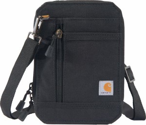 カーハート メンズ 財布 アクセサリー Carhartt Men's Nylon Duck Crossbody Wallet Black